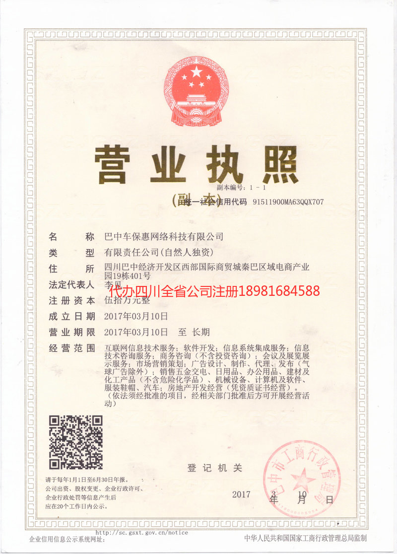 富顺富顺车保惠网络科技有限公司